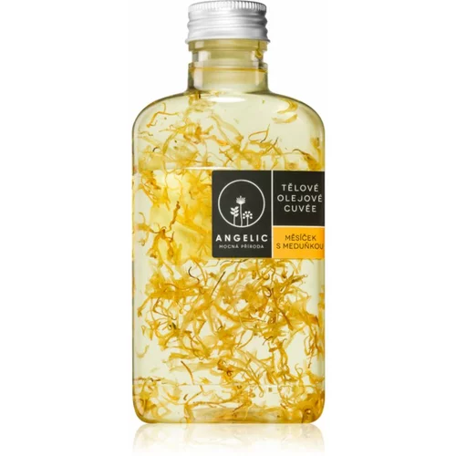 Angelic Cuvée Calendula & Lemon balm olje za telo za osvetljevanje kože in hidratacijo 200 ml