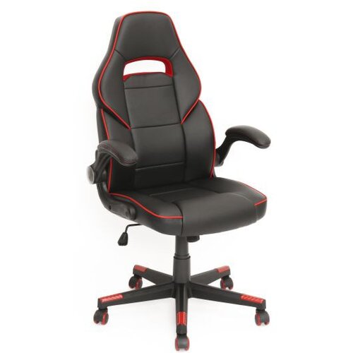  Ergonomska gaming stolica Petrol crveno-crna Slike