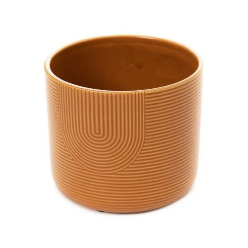 Dekordom saksija loa cover 15x13cm - mustard - hml ( 040503 ) Slike