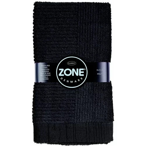 Zone Črna brisača Zone Classic, 50 x 70 cm