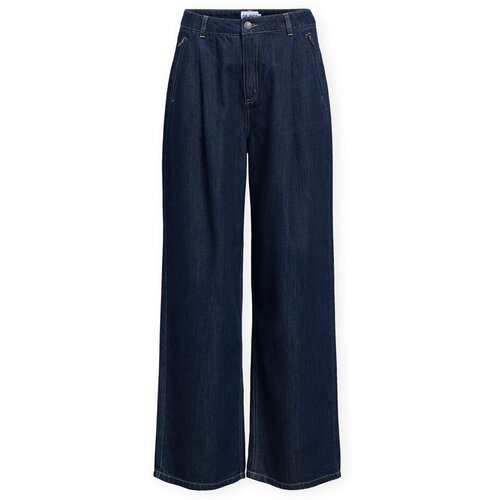 .OBJECT Jeans straight Carly MW LO Jeans - Dark Blue Denim Modra Cene