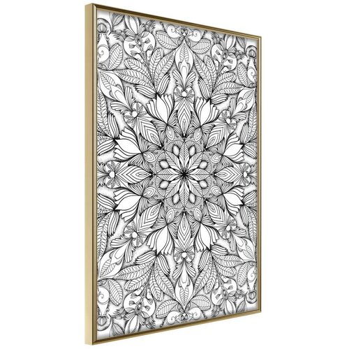  Poster - Colourless Mandala 30x45 Slike