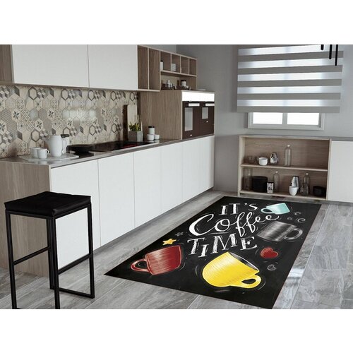  Staza za kuhinju sa gumenom podlogom 60x140cm - coffee time iv žuti, KG-030 Cene