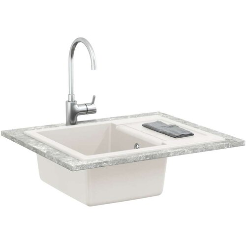  Lavabo - Umivaonik Bijelo 620 x 500 mm 80% kvarc i 20% smola Slike