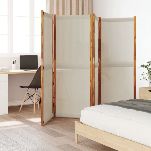 Sobna pregrada s 4 panela svjetlosiva 280 x 180 cm Cene