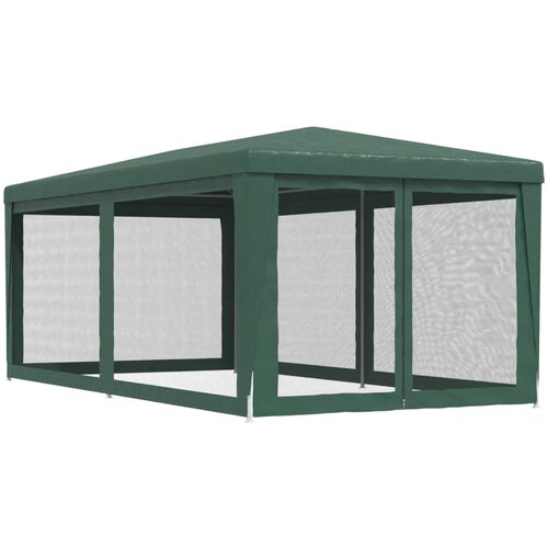  za zabave sa 6 mrežastih bočnih zidova zeleni 3x6 m HDPE Slike