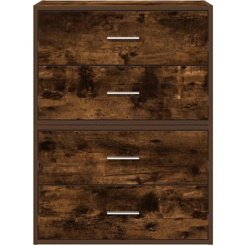  Ormari s 2 ladice 2 kom boja hrast 60x31x40cm konstruirano drvo Slike