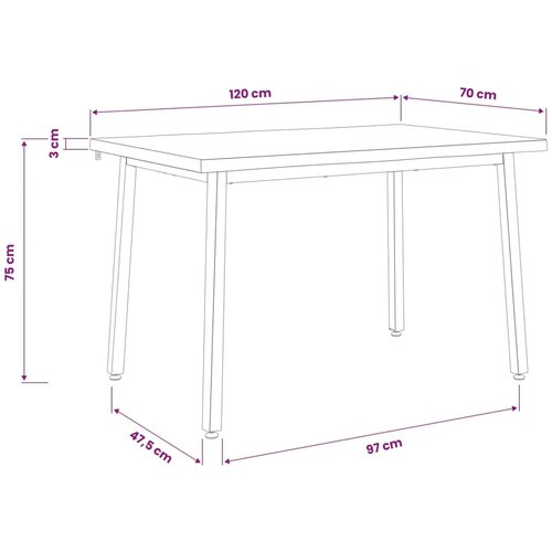 120 x 70 x 75 cm Čvrsto drvo akacije Prirodna i bijela - Prirodna i bijela 120 x 70 x 75 cm Živi rub Slike