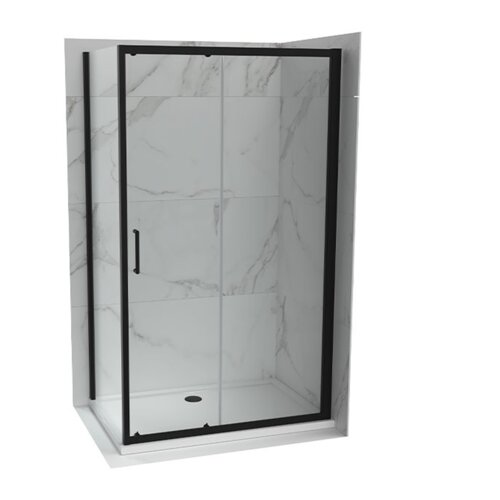 Copen Atlas Pro pravougaona tu&scaron; kabina mat crna, staklo 6mm - 140x80x195 cm Cene