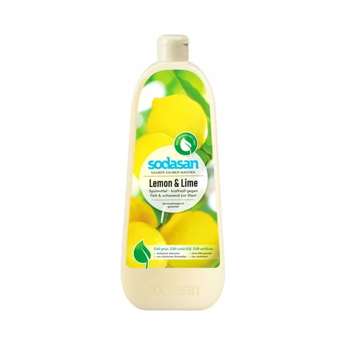 sodasan Sredstvo za ručno pranje posuđa Lemon & Lime - 1 l