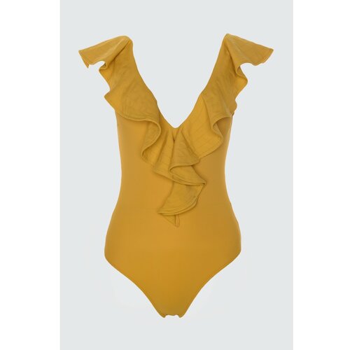 Trendyol Ženski kupaći kostim Frill detaljno Slike