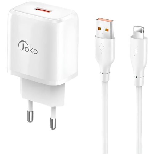 Konfulon Kućni punjač JK90+DC64 PD20W sa USB na iPhone lightning beli Slike