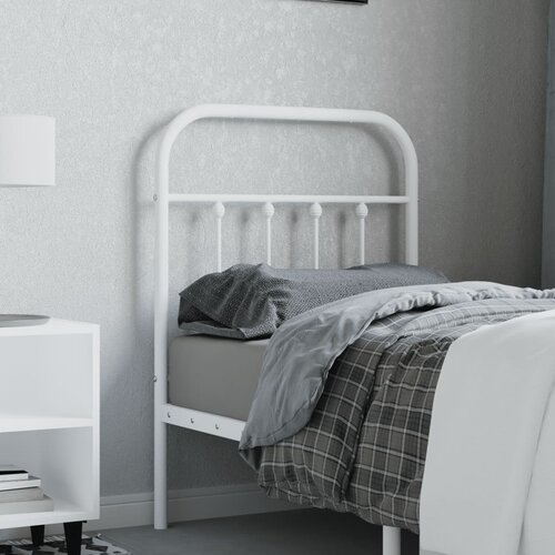 vidaXL Metalno uzglavlje bijelo 75 cm Cijene