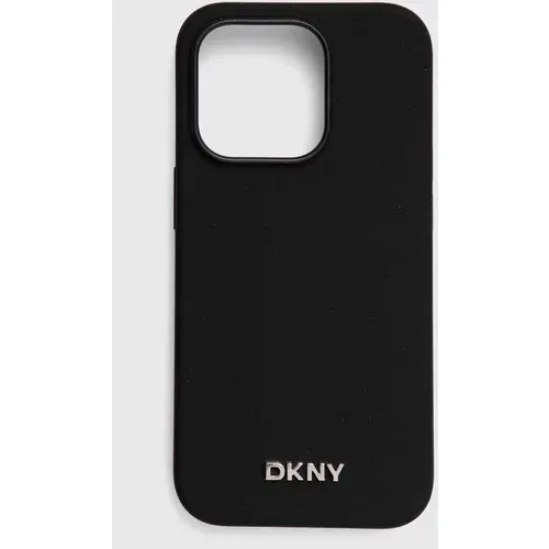 Dkny Etui za telefon iPhone 14 Pro črna barva, DKHMP14LSMCHLK