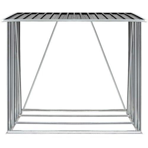  Vrtna ostava za drva pocinčani čelik 163 x 83 x 154 cm antracit Slike