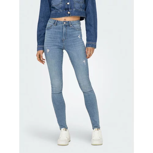 Only Jeans hlače Rose 15317250 Modra Skinny Fit