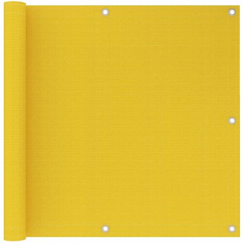 VidaXL Balkonsko platno rumeno 90x500 cm HDPE, (20742963) Slike