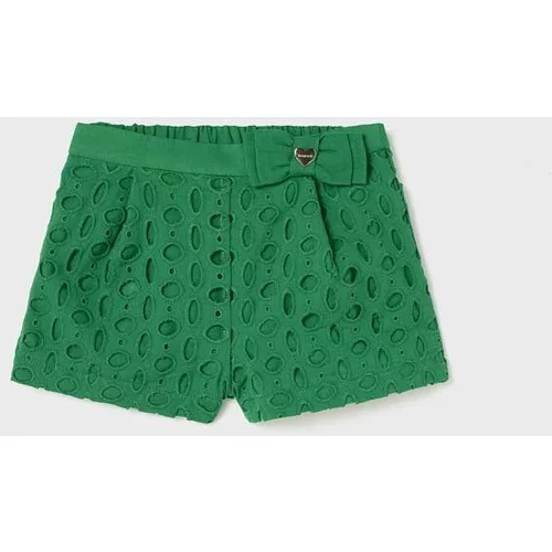 Mayoral Kratke hlače za bebe boja: zelena, glatki materijal