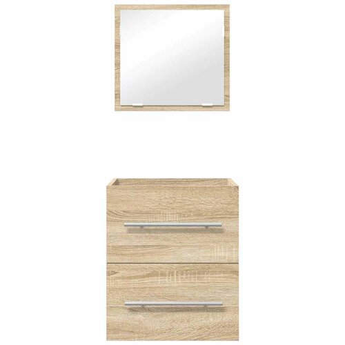  Set namje&amp;scaron;taja za kupaonicu s ladicama Smeđa 41 x 38,5 x 48 cm Slike