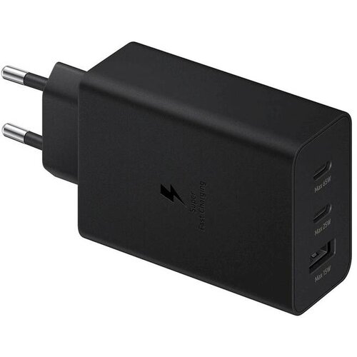 Samsung Hišni power adapter trio ep-t6530nbe 65w vhod 1x usb a in 2x type c - original (eu blister) črn Cene