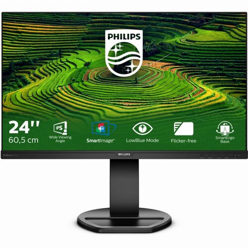 Philips monitor 60,5 cm (23,8") 241B8QJEB 1920x1080 ips 5ms vga dvi displayport 1/2xUSB3.0 2xUSB2.0 pivot zvočniki 3H sRGB103,8%, (20306245) Cene