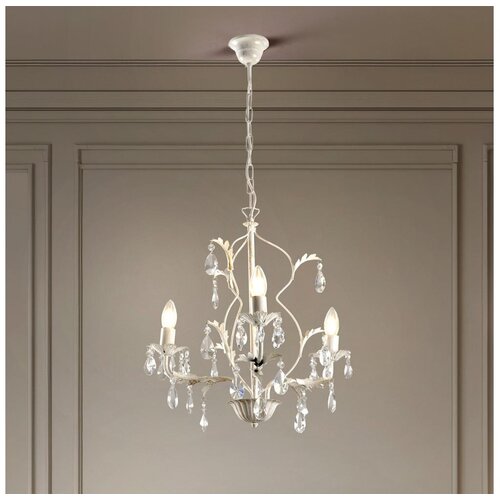  ONLI - Luster na lancu TERESA 3xE14/6W/230V bela Cene