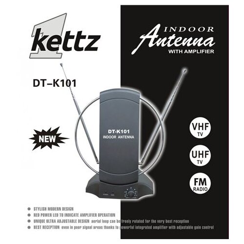 Kettz DT-K101, sobna TV/FM antena za televizor Slike