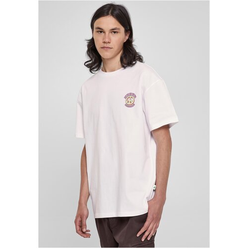 Urban Classics Plus Size Organic Big Peace Tee white Slike