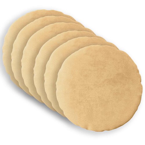  Presvlaka za jastuk 6 pcs HEERLEN Sivosmeđa Ø 30 cm Flanel Cene