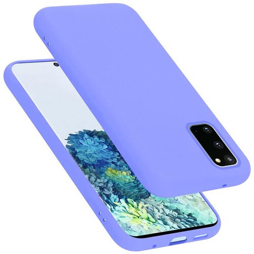 Cadorabo Ohi&amp;scaron;je, združljiv s Samsungom v tekoči lahki vijolični barvi - za&amp;scaron;čitni pokrov iz fleksibilnega silikona TPU, (20586244) Slike