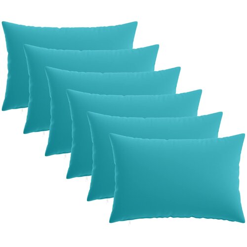  Presvlaka za jastuk 6 pcs HEERLEN Tirkizna 40 x 60 cm Poliester Cene