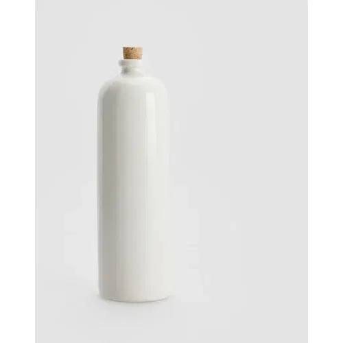 Reserved keramična steklenica z zamaškom - bela
