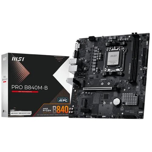 MSI PRO B840M-B motherboard AMD B840 Socket AM5 micro ATX Slike