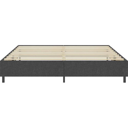 Box spring okvir za krevet od tkanine sivi 200 x 200 cm Slike