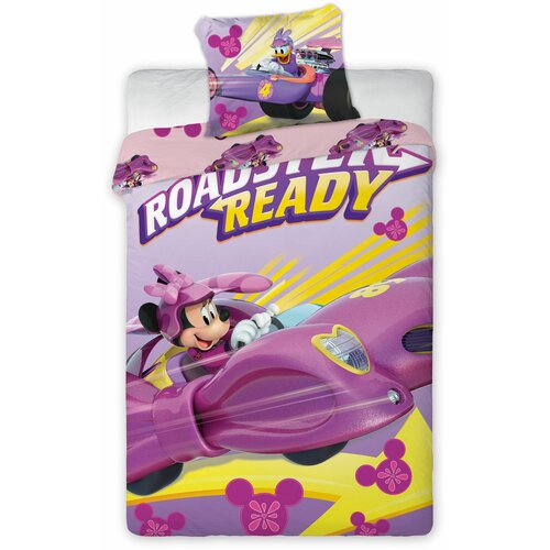 Disney Minnie posteljina za decu minnie mouse - roadster 160x200cm + 70x80cm Slike