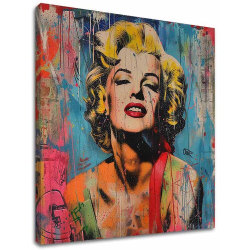  Image MARILYN MONROE - Buntovnik u bojama | 100% originalna akrilna boja Cene