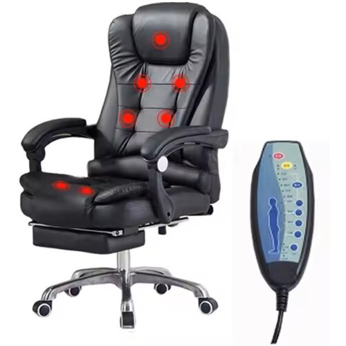 MODUL Radna fotelja Ergo Pulse oc-140&amp;quot;, 5 zona masaže, Crna, OC-140 Slike