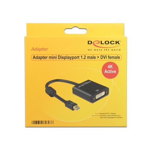 Delock 62603 mini Displayport adapter 1.2-vtični priključek, črn Cene