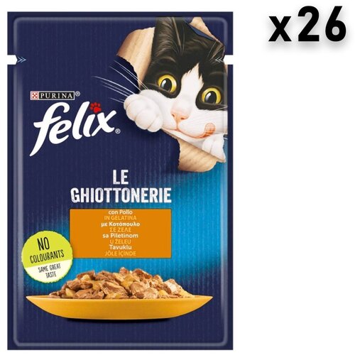Felix sos za mačke, piletina 26x85g Slike