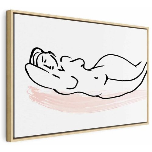  Slika - Sunbathing (1 Part) Wide 120x80 U prirodnom drvenom okviru Cene