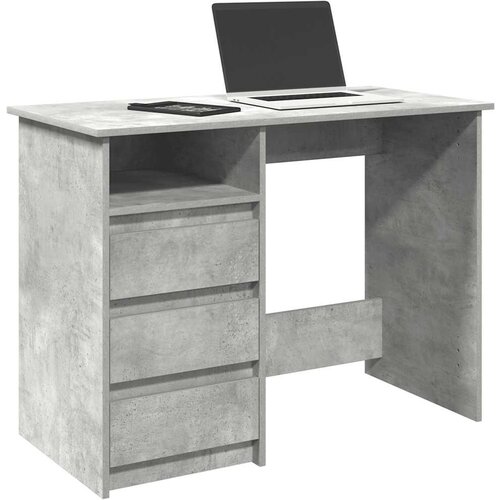 Furnova Pisalna miza betonsko siva 102x50x75 cm inženirski les, (21925335) Slike