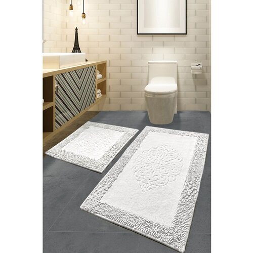  piante - ecru multicolor bathmat set (2 pieces) Cene