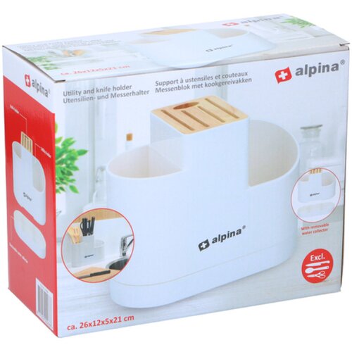 Alpina DRŽAČ ZA KUHINJSKI PRIBOR 26X12X5X21 CM Cijene