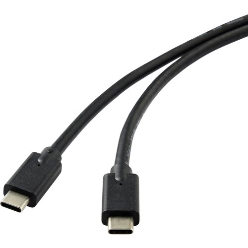 Renkforce Povezovalni kabel USB 3.2 (Gen 2x2) [1x vtič USB-C - 1x vtič USB-C ] 2,00 m Črno pozlačeni vtični kontakti USB kabel USB 3.2 gen., (20415700) Cene