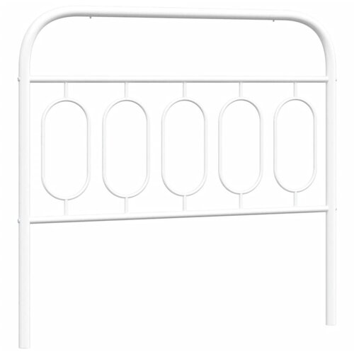 VidaXL Kovinsko vzglavje belo 107 cm, (21242917) Slike