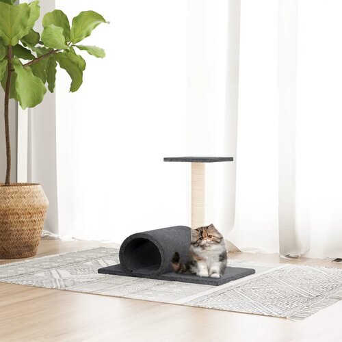  Grebalica za mačke s tunelom tamnosiva 60 x 34,5 x 50 cm Cijene