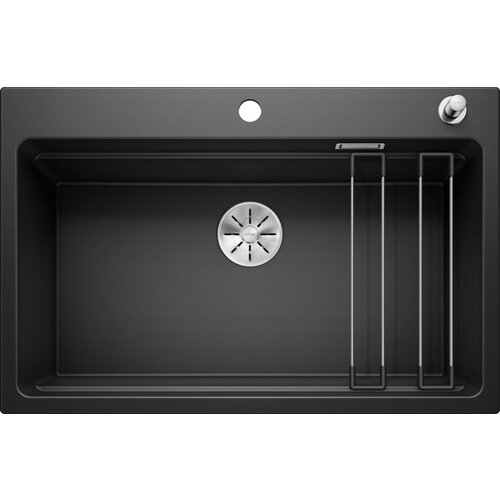 Blanco sudoper ETAGON 8 InFino SILGRANIT pribor inox nosači, bez dalj. upr. - CRNA Slike