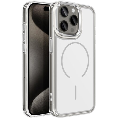 AVIZAR Ohišje MagSafe za iPhone 15 Pro hibridna ojačana zasnova, Bela, (5000188954) Cene