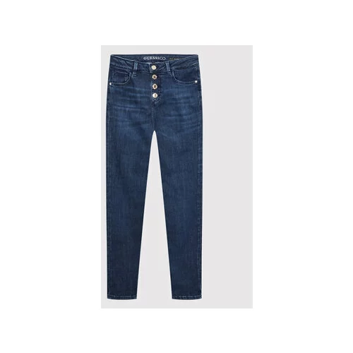 Guess Jeans hlače J2YA17 D4PL1 Mornarsko modra Skinny Fit
