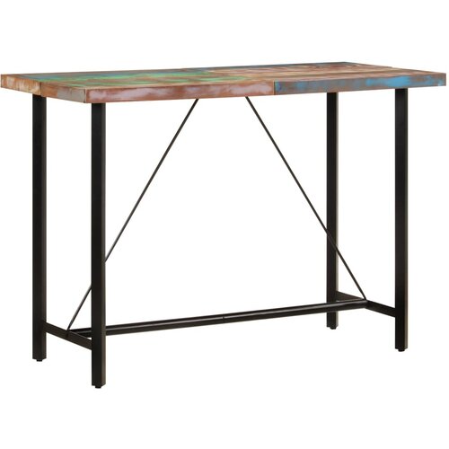 VidaXL Barska miza 150x70x107 cm trden akacijev les in železo Slike